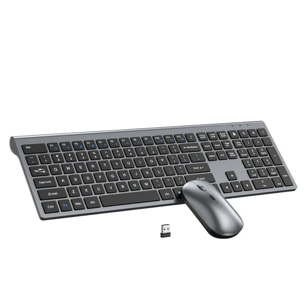 Wireless Keyboard and Mouse Combo, Full Size Long Battery Life